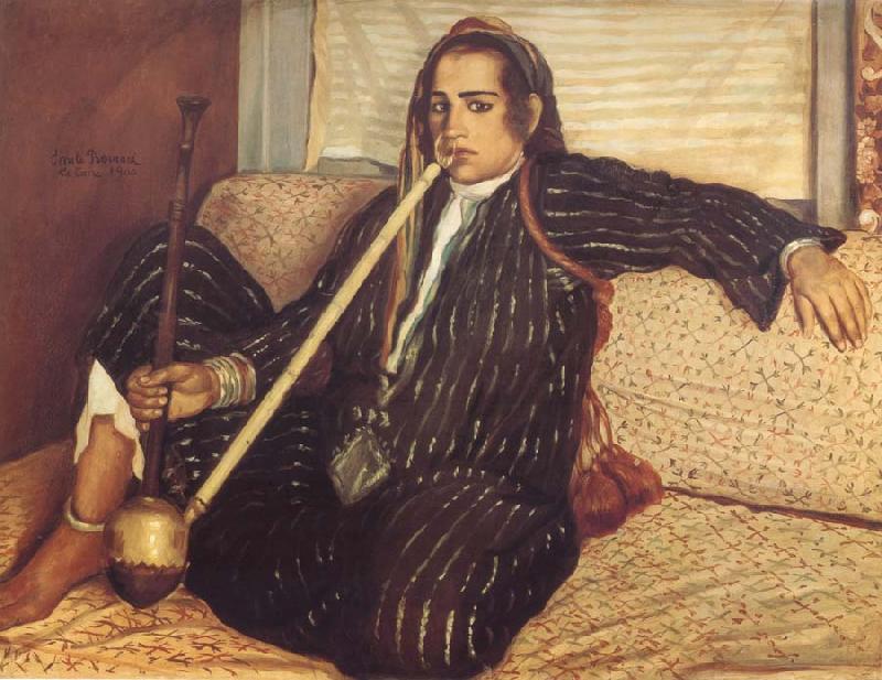 Emile Bernard Woman Smoking Hashish oil painting image